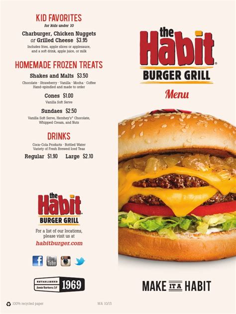 the habit burger menu|habit burger restaurant menu.